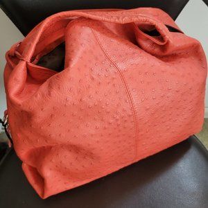 Furla Ostrich Leather Tote Bag